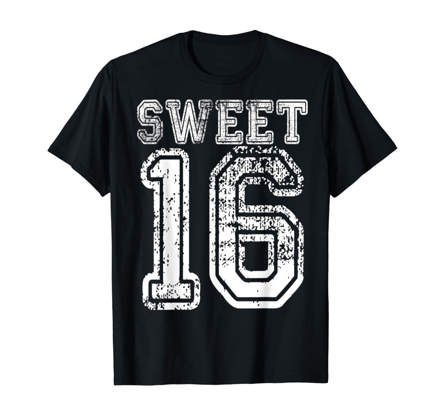 Amazon.com: 16th Birthday Gift Sweet Sixteen 16 Vintage Varsity T-Shirt